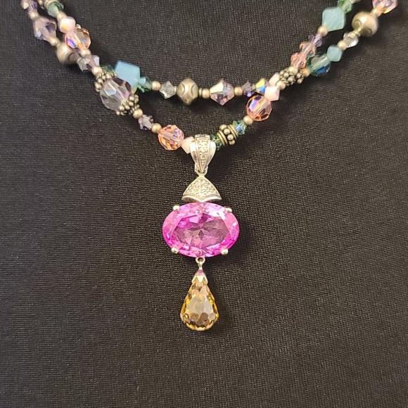 Tres Jolie double strand necklace and earring set - Picture 7 of 7